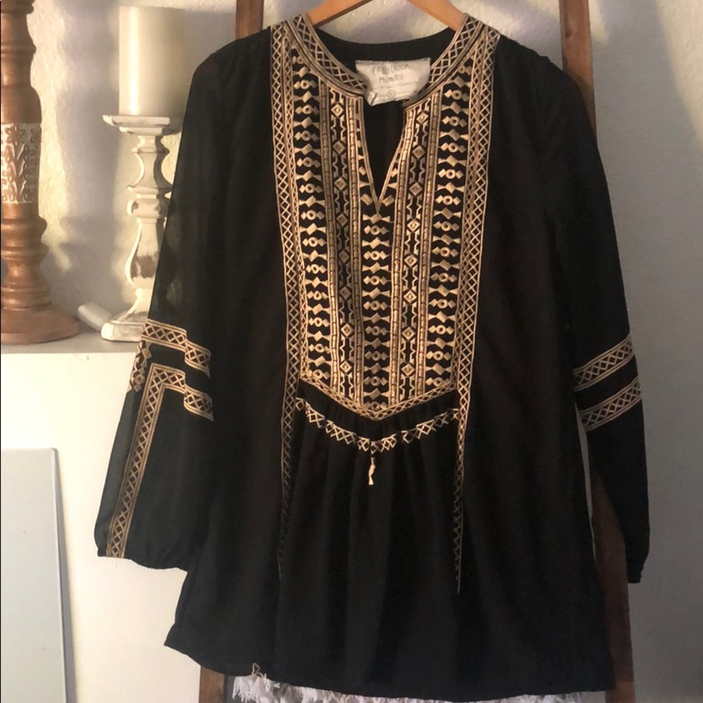 BoHo Embroidered blouse